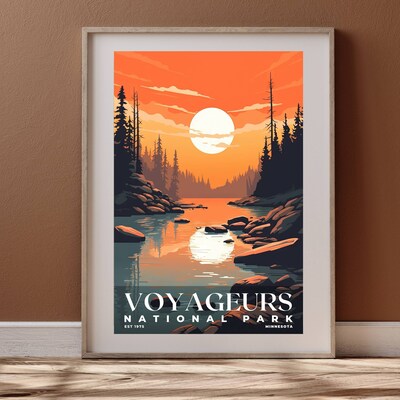 Voyageurs National Park Poster, Travel Art, Office Poster, Home Decor | S3 - image4